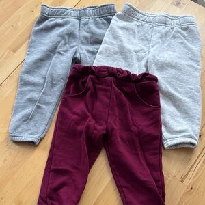 Garanimals Gray and Burgundy Kids' Joggers Set